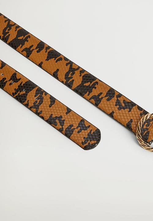 MANGO - Regaliz belt - brown