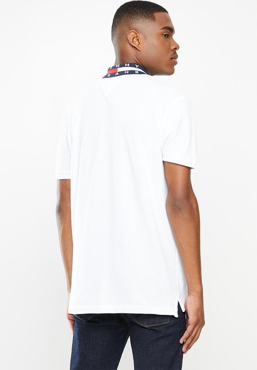 Tommy Hilfiger - Tjm flag neck polo - white