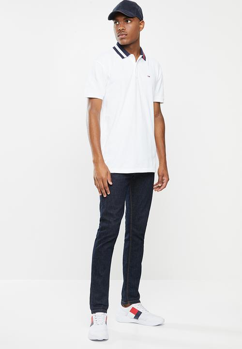 Tommy Hilfiger - Tjm flag neck polo - white