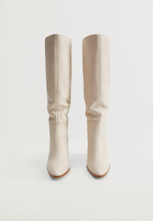 MANGO - Salma leather boot - natural
