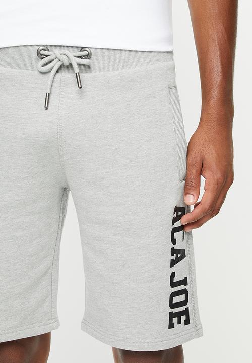 Aca Joe - Aca joe unbrushed fleece shorts - grey