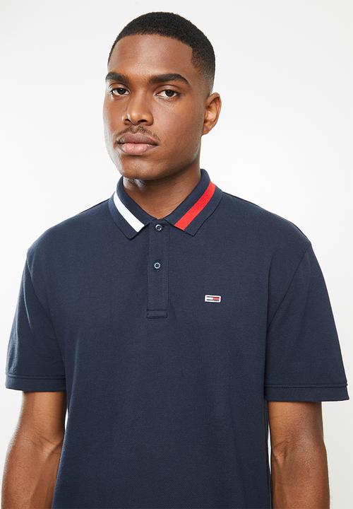 Tommy Hilfiger - Tjm flag neck polo - navy