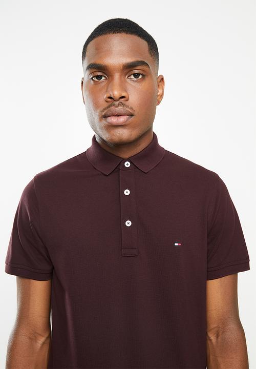 Tommy Hilfiger - Tommy slim polo - burgundy