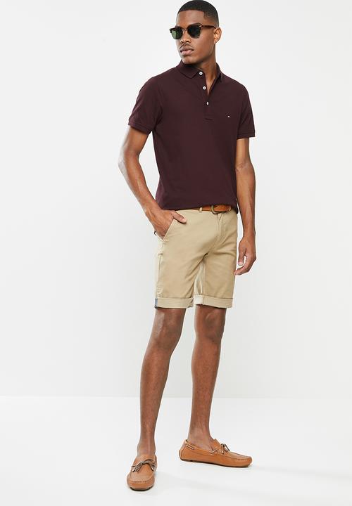 Tommy Hilfiger - Tommy slim polo - burgundy