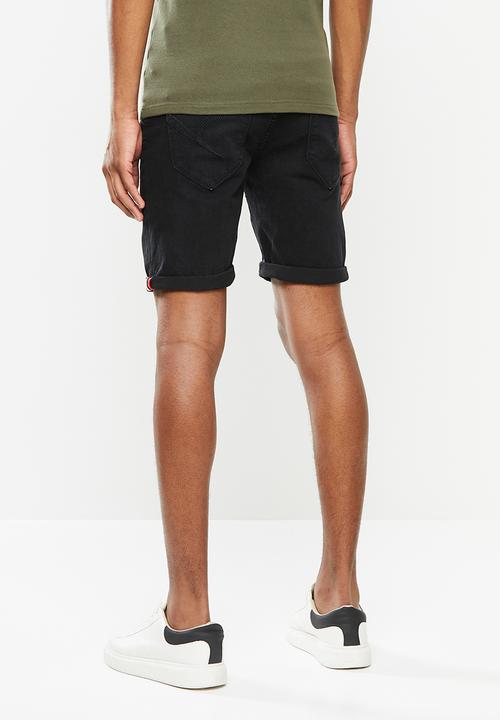 Aca Joe - Aca joe styled denim shorts - black 