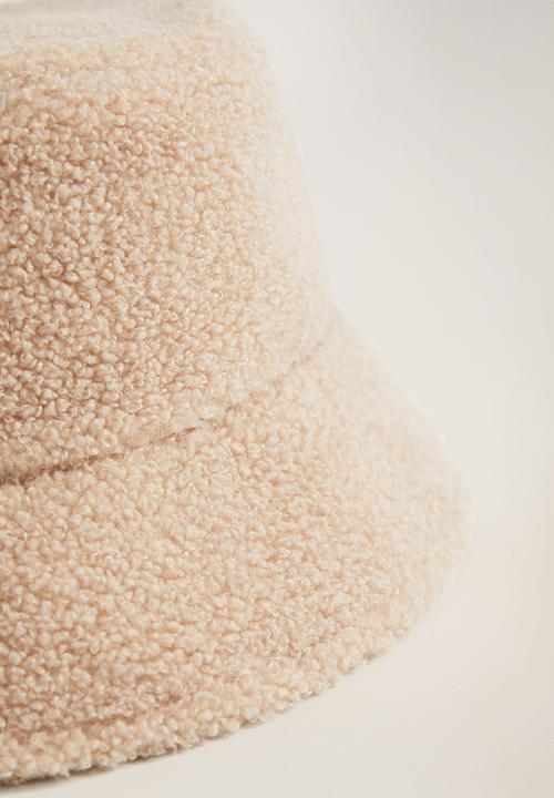 MANGO - Hat teddy - medium brown