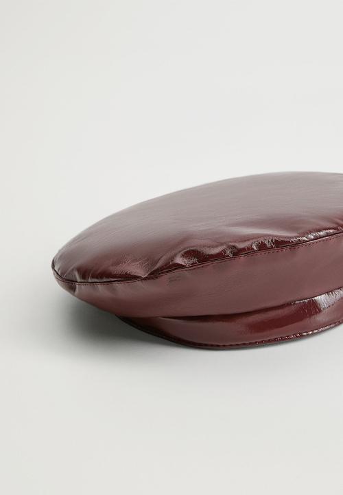 MANGO - Burdeaux hat - burgundy