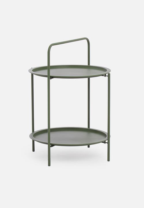H&S - Tray side table - green