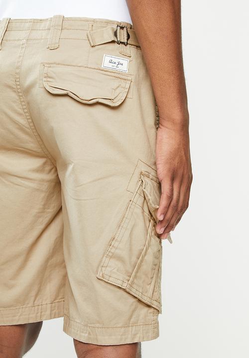 Aca Joe - Aca joe cargo shorts - beige 
