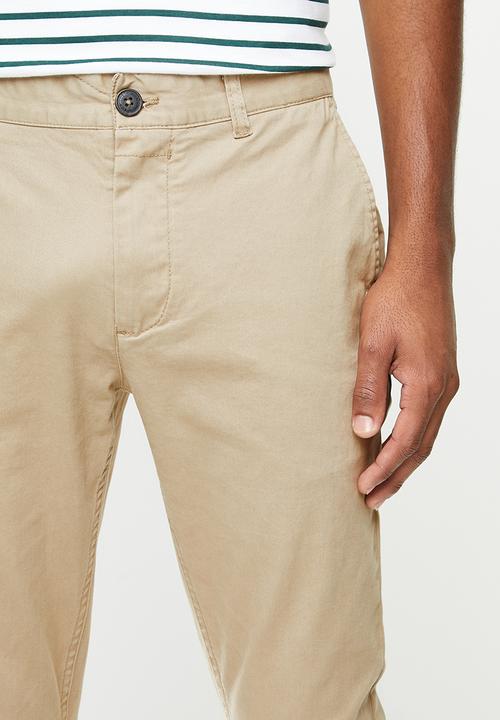 Aca Joe - Aca joe stretch chino pants - beige 