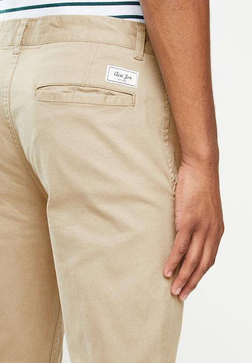 Aca Joe - Aca joe stretch chino pants - beige 