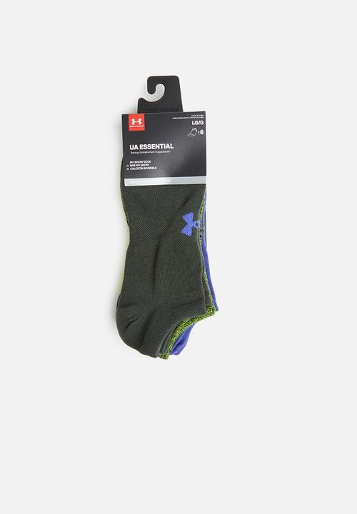 Under Armour - Ua men's essentials no socks - green/blue assortment