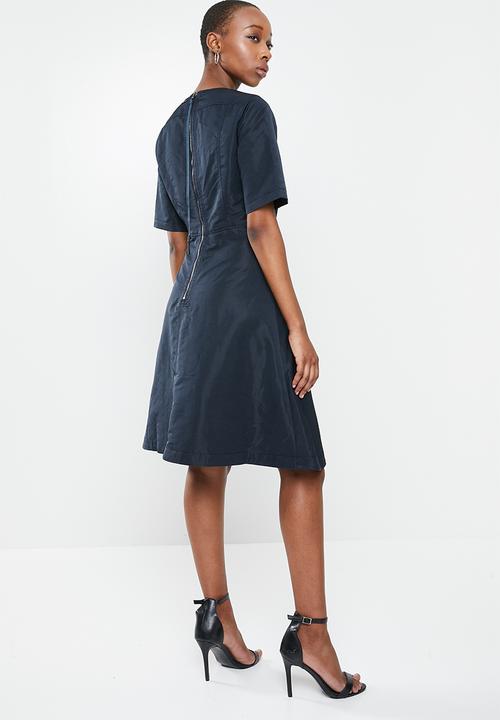 G-STAR - Fit & flare dress - mazarine blue