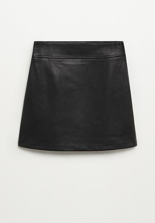 MANGO - Skirt simple - black
