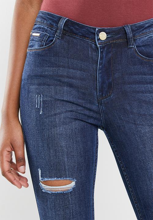 SISSY BOY - Wild heart axel skinny with rips - blue 
