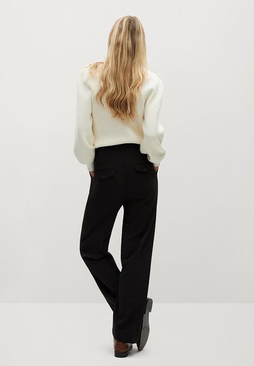MANGO - Trousers isabel - black
