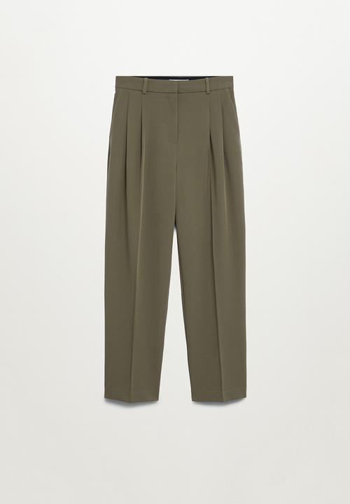 MANGO - Trousers isabel - khaki