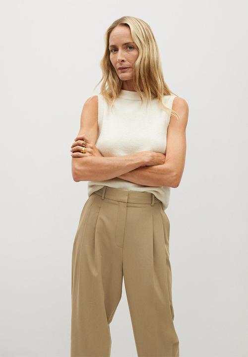MANGO - Trousers isabel - beige