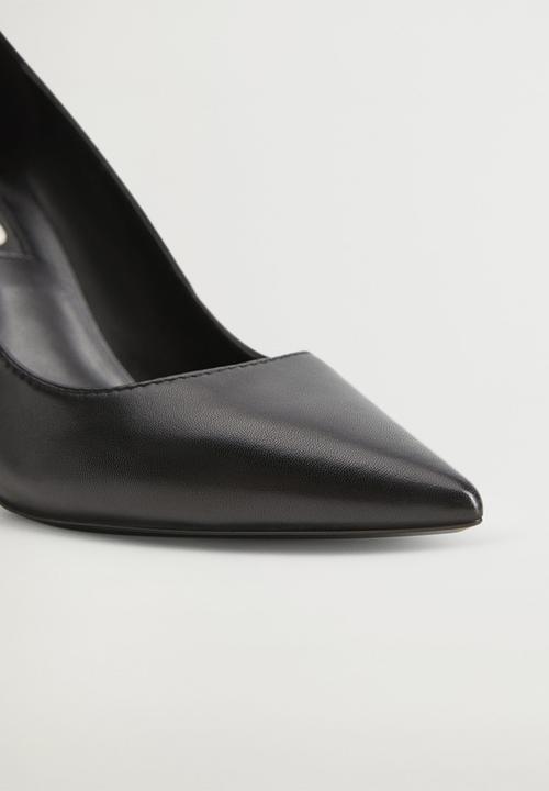 MANGO - Desi leather court - black