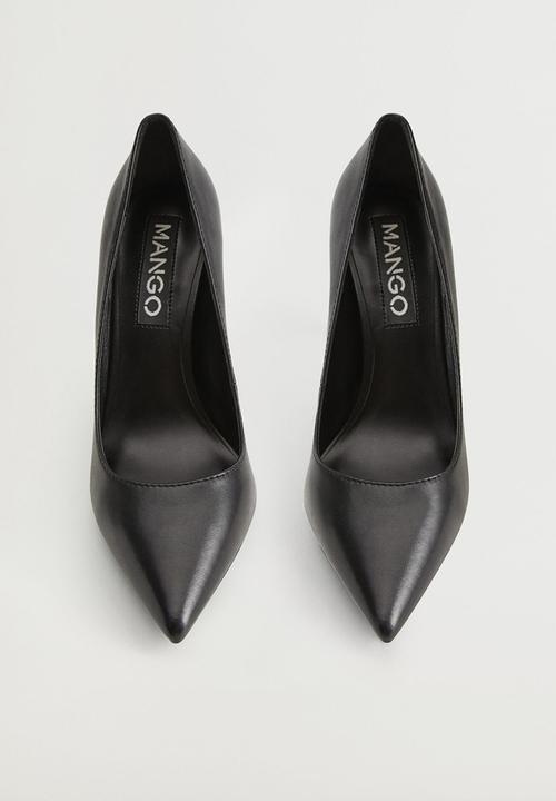MANGO - Desi leather court - black