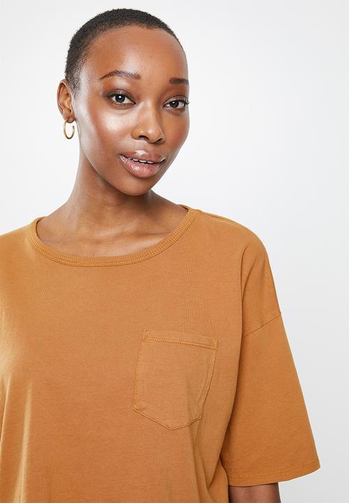 Cotton On - The slouch pocket tee - rust