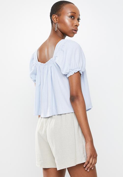 Cotton On - Babydoll blouse - pale blue