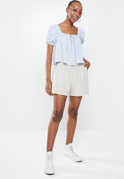 Cotton On - Babydoll blouse - pale blue