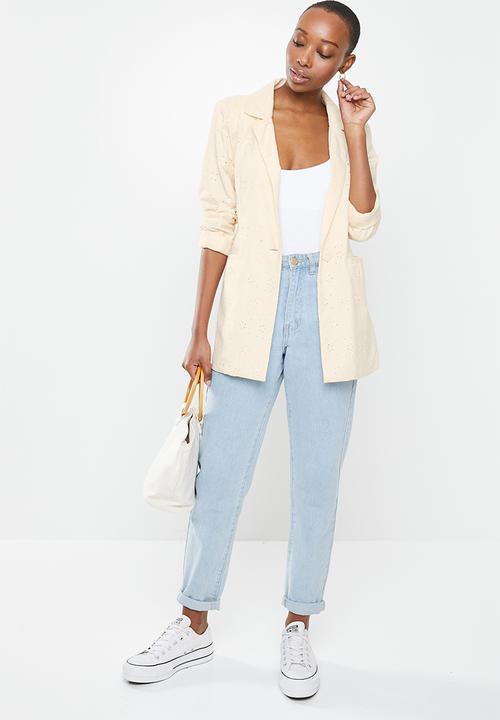 Cotton On - Broderie blazer - neutral 