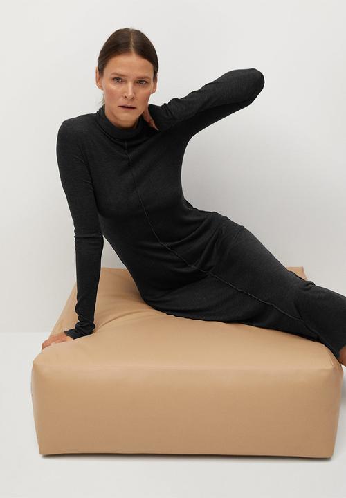 MANGO - Dress almi - dark grey