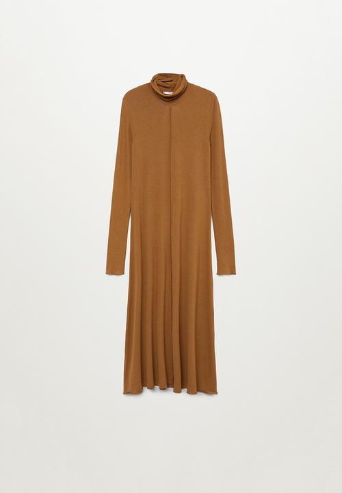 MANGO - Dress almi - brown