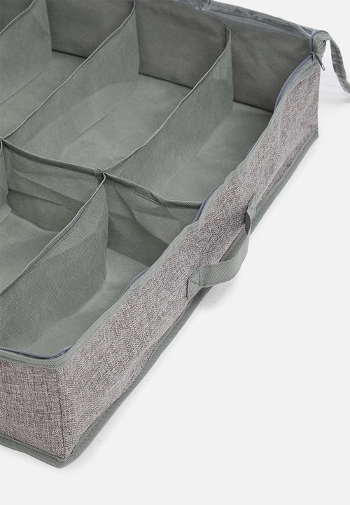 Sixth Floor - 12 section shoe bag - light grey