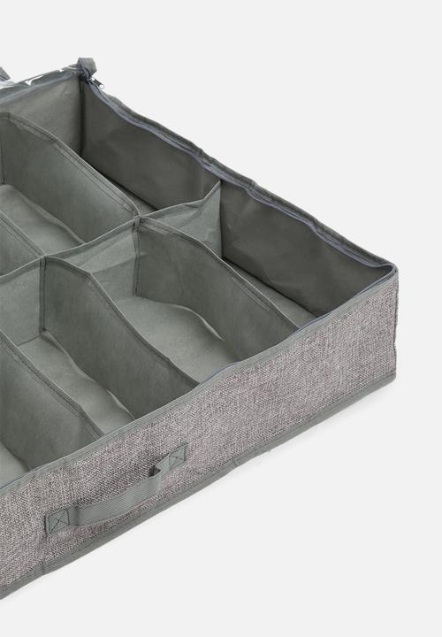 Sixth Floor - 12 section shoe bag - light grey