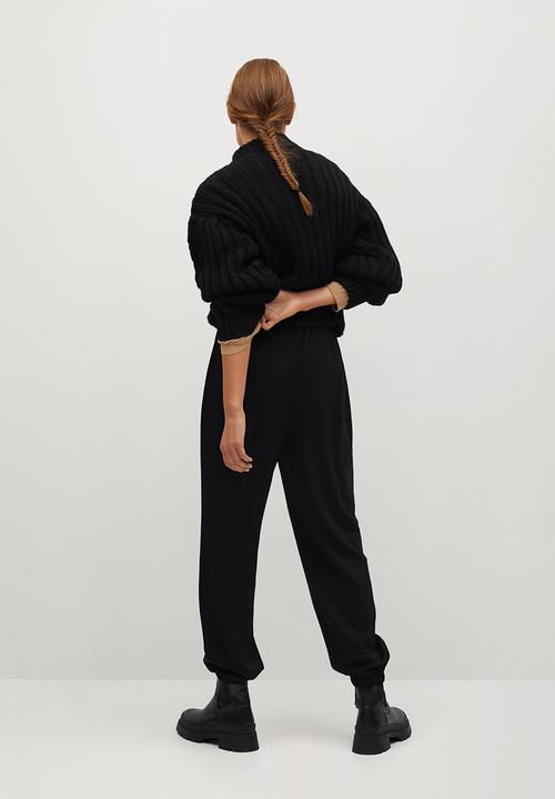 MANGO - Trousers bombay - black