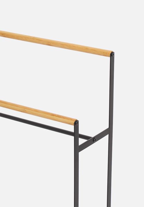 Sixth Floor - Sam towel hanger  - black & natural