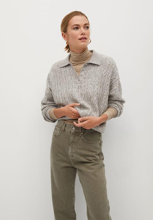 MANGO - Jeans veronica - khaki