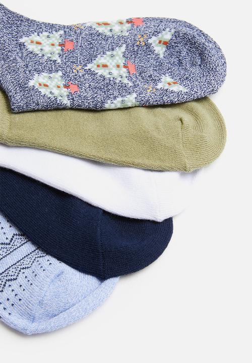 Cotton On - 5 Pack sports low cut sock - multi 