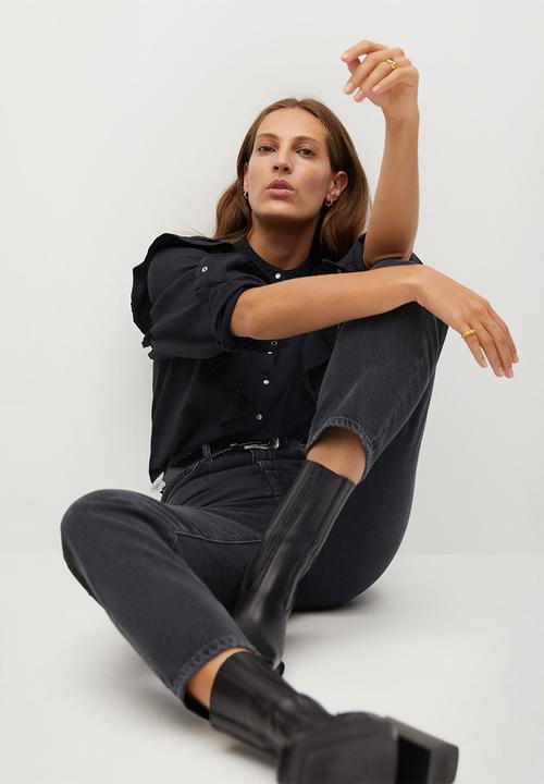 MANGO - Jeans veronica - dark grey