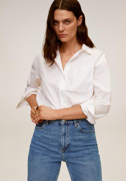 MANGO - Jeans newmom - blue