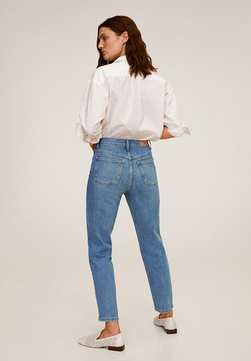 MANGO - Jeans newmom - blue