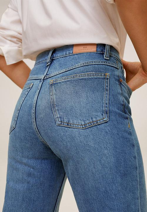 MANGO - Jeans newmom - blue