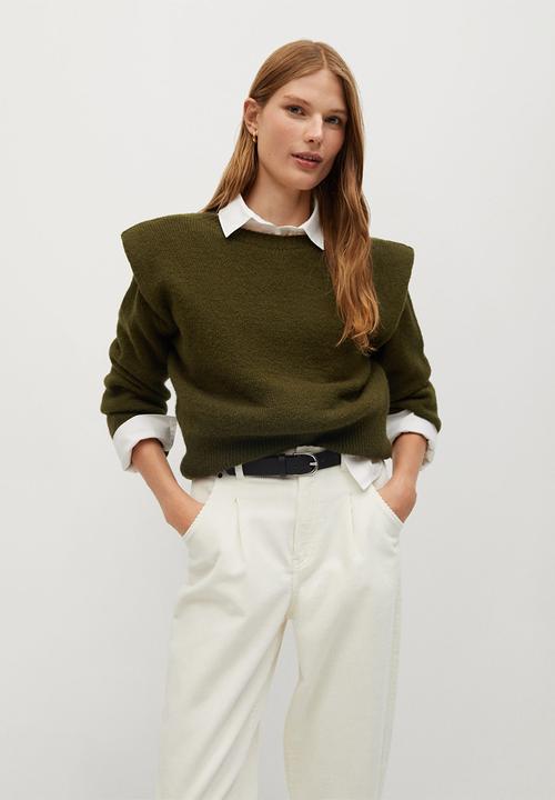MANGO - Trousers panna - neutral