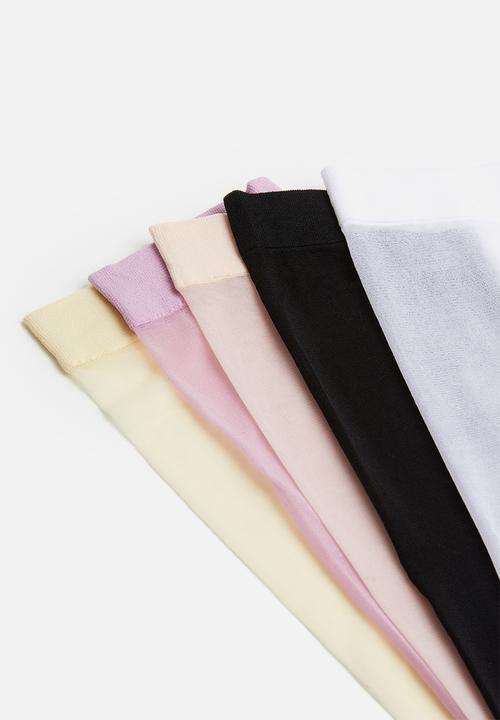 Cotton On - 5 Pack sheer sock - mixed combo