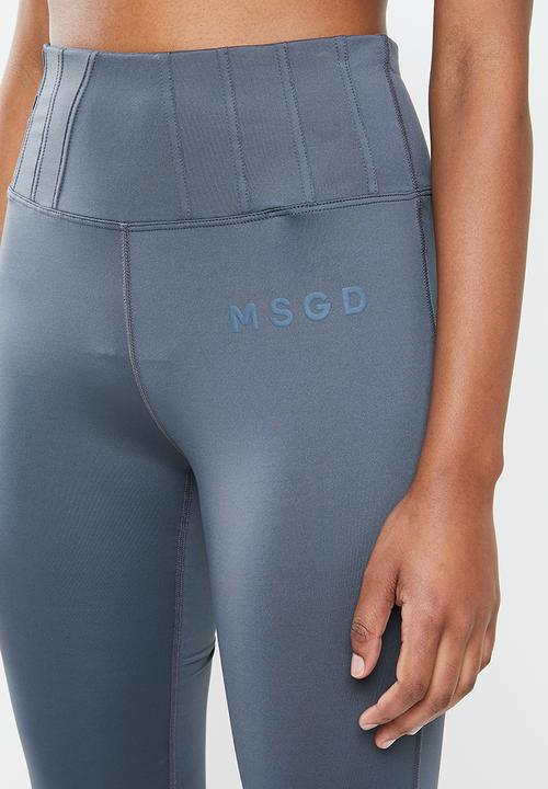 Missguided - Corset detail leggings - dark grey
