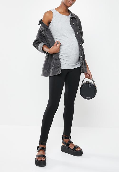 Missguided - Maternity legging with waistband - black