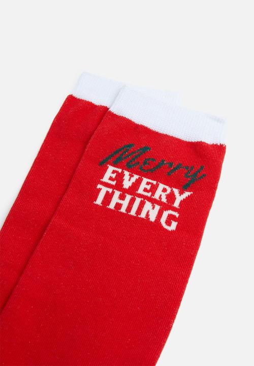 Cotton On - Merry everything - red & white