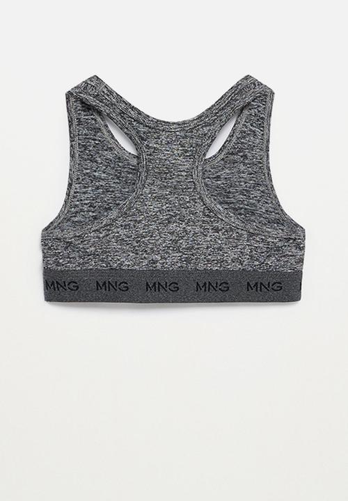 MANGO - Tana bra - charcoal