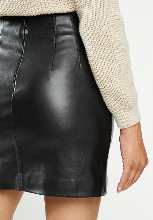 Glamorous - Pu mini skirt - black