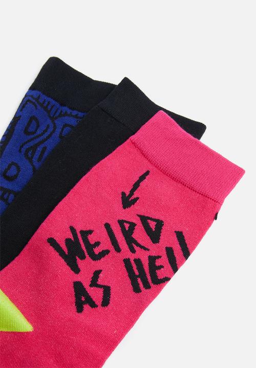 Diesel  - Skm-hermine-threepack socks - multi