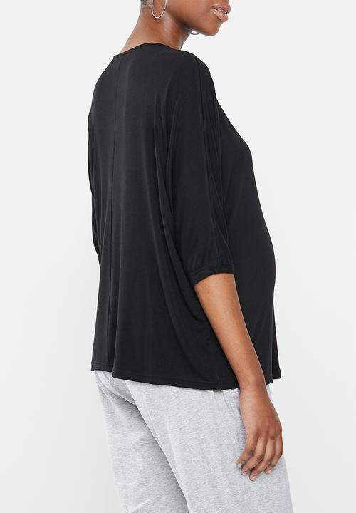 Superbalist - Maternity dolman sleeve tee - black