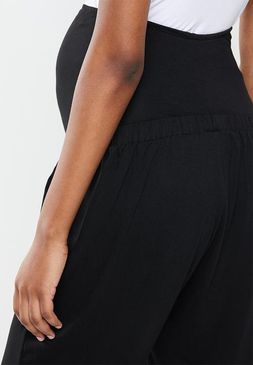 Superbalist - Maternity Easy fit drop crotch jogger - black